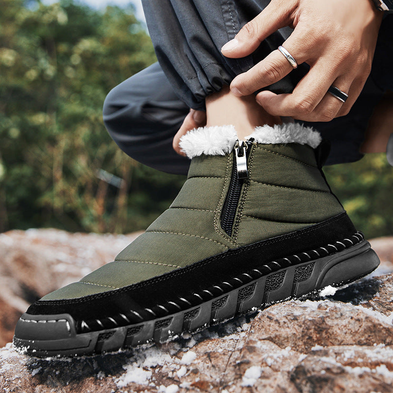 Plus Size Snow Boots Men's Outdoor Thickened Warm