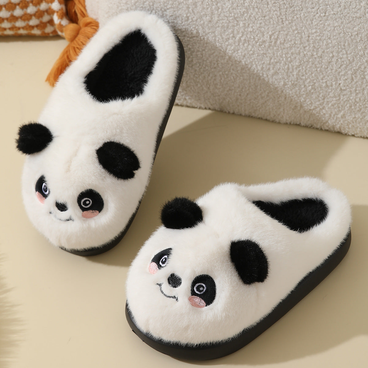 Cartoon Cotton Slippers For Autumn And Winter Home And Indoor Use