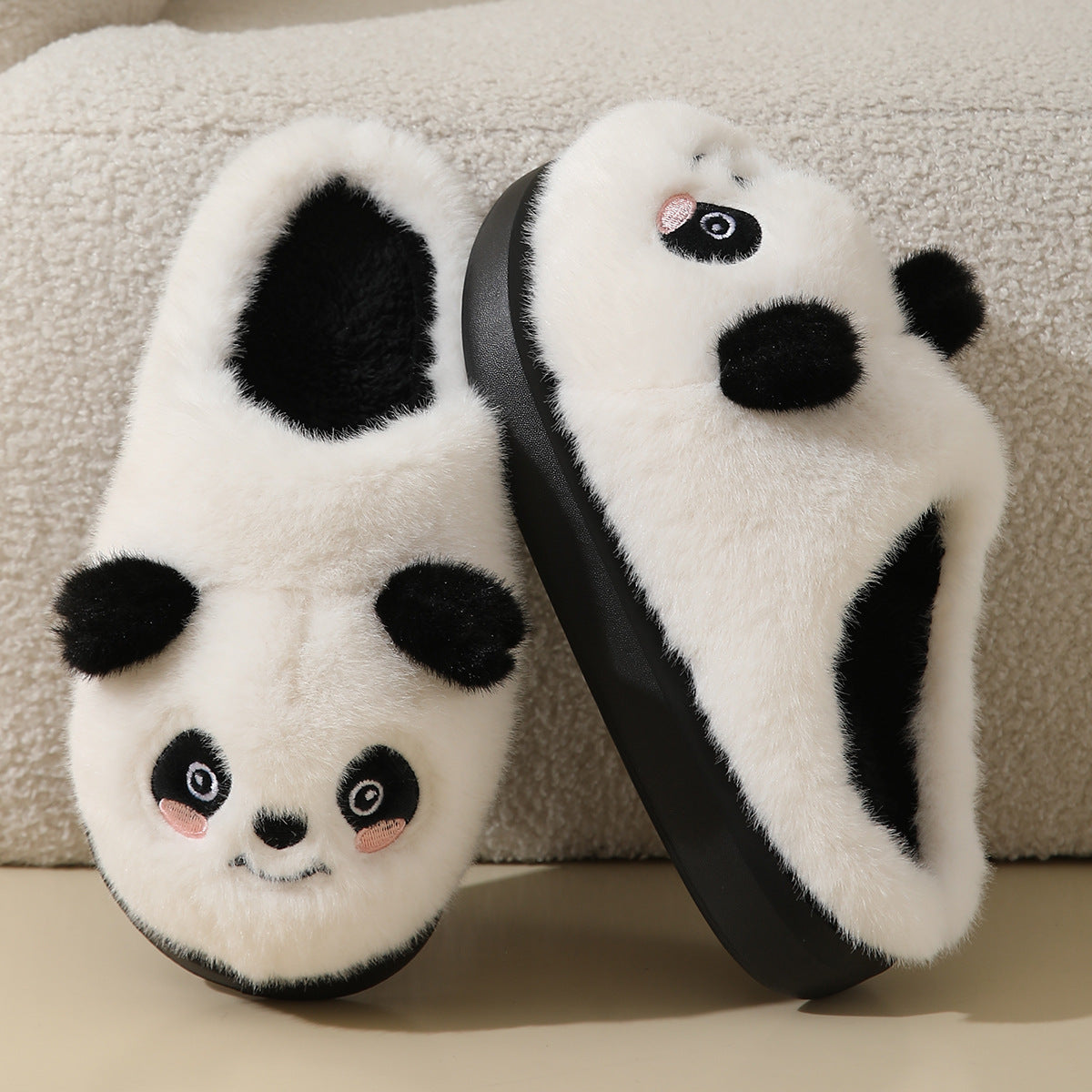 Cartoon Cotton Slippers For Autumn And Winter Home And Indoor Use
