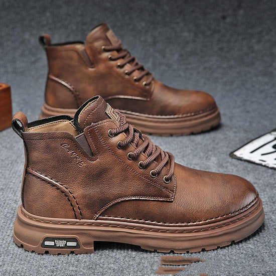 Thick-soled Mid-top Retro Easy Matching Casual