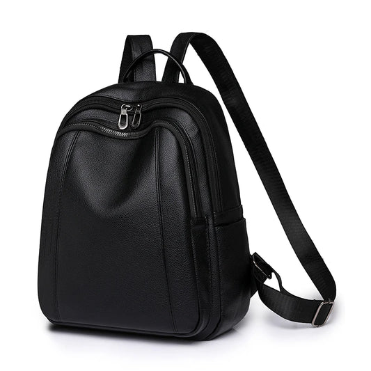 High Quality Leather Backpack Women Large Capacity Backpacks Purses Female Vintage Bag School Bags Travel Bagpack Ladies Bookbag
